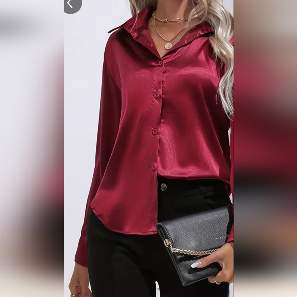 Burgundy Blouse